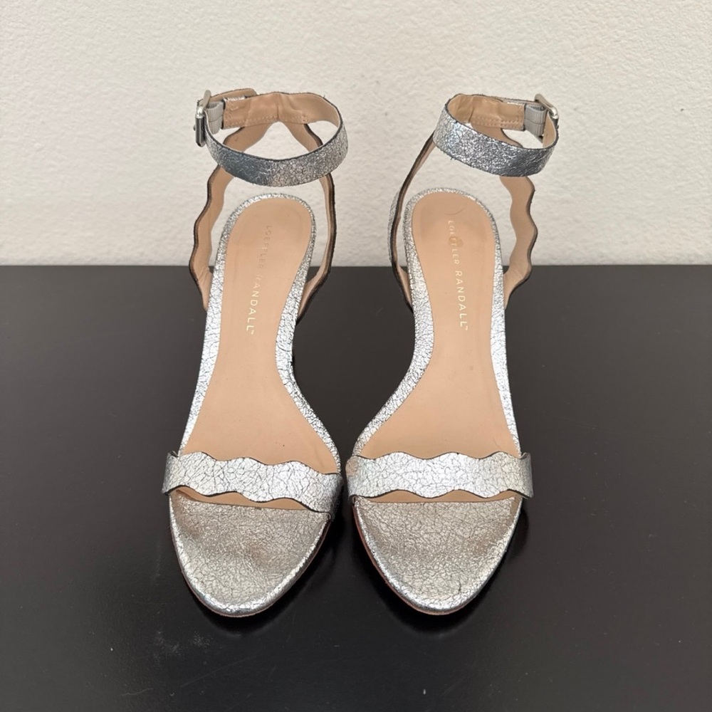 Loeffler Randall Silver Heels Elegant Design